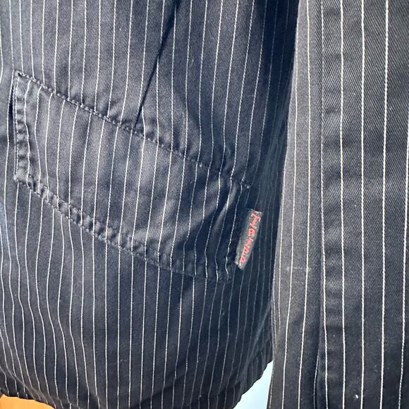 Tripp NYC blazer Y2K goth black white pinstripe men's L - Picture 4 of 7